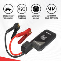 Energizer Portable Auto Battery Charger Jump Starter, 12V Lithium Jump Starter Box, Car Battery Booster Pack, Portable Power Bank Charger & Jumper Cables up to 6L Gas 3L Diesel Engine - ETL Certified