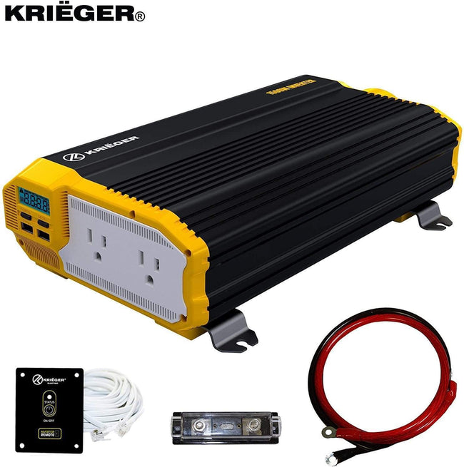 Krieger 1500 Watts Power Inverter 12V to 110V main image