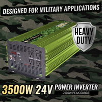 ML3500 Power Bright 3500 Watt 24V Power Inverter image of watts and voltage