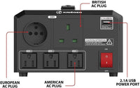 ULT1150 Krieger 1150 Watt Voltage Transformer, 110/120V to 220/240V image of plug
