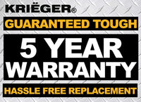 ULT1150 Krieger 1150 Watt Voltage Transformer, 110/120V to 220/240V image of 5 year warrranty